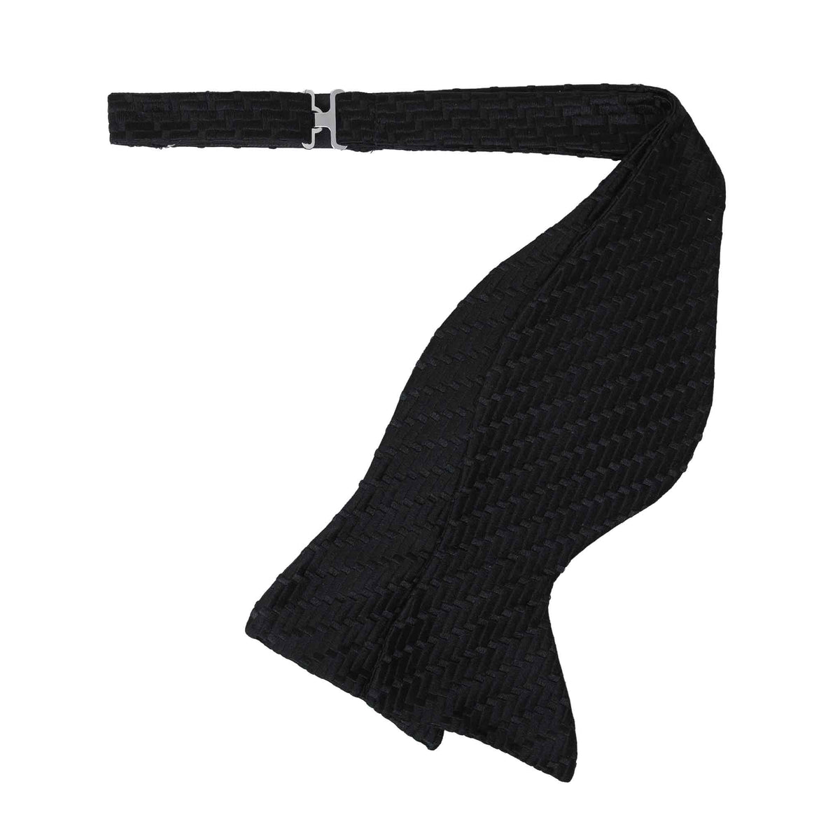 Black Squares Self-Tie Butterfly Bow Tie | Serà Fine Silk