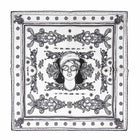 Take your broken heart into art - White Silk Bandana