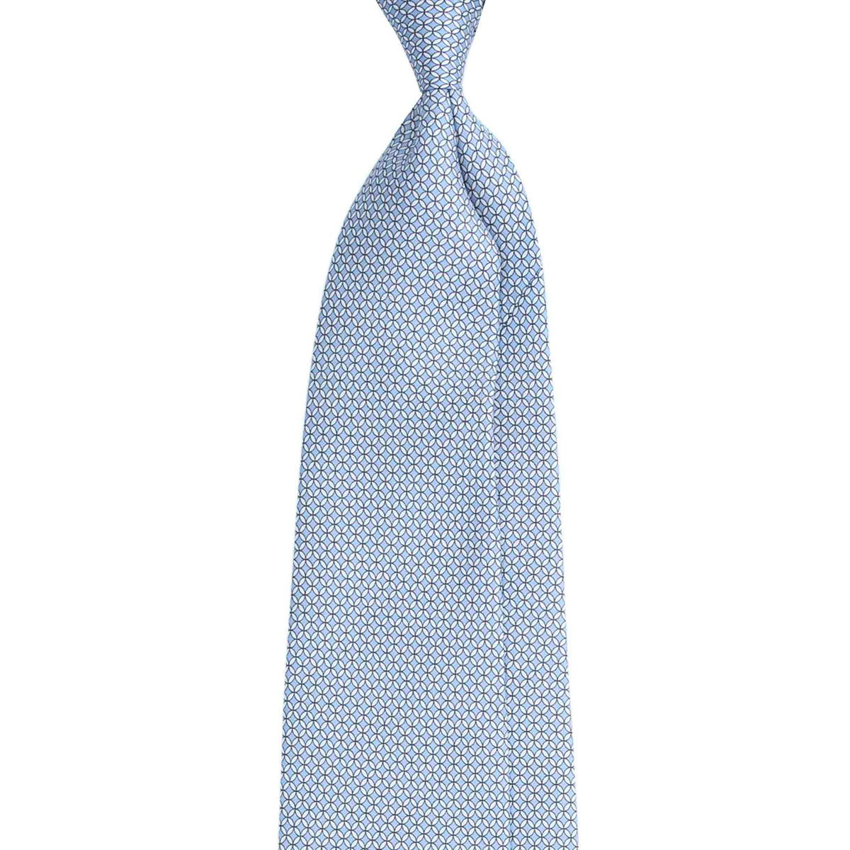 Plaid Silk Tie - Light Blue main image 1