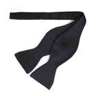 Black Self-Tie Silk Satin Bow Tie