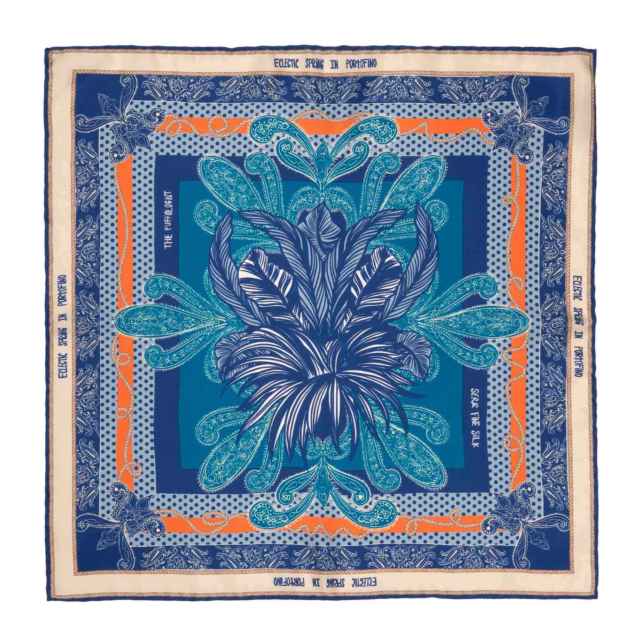 "Eclectic Spring Portofino" Pocket Square
