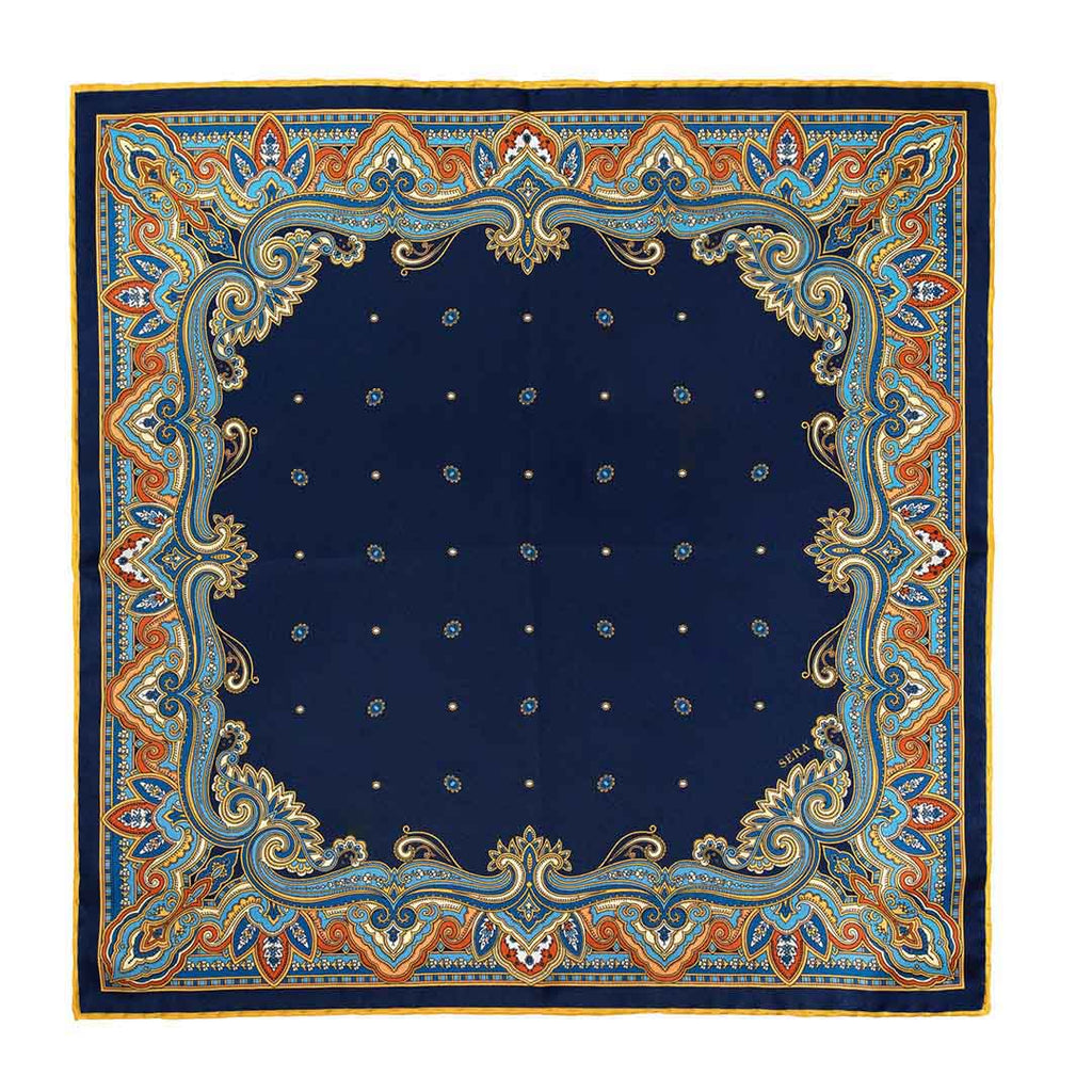 Currant Franciacorta Pocket Square Serà Fine Silk