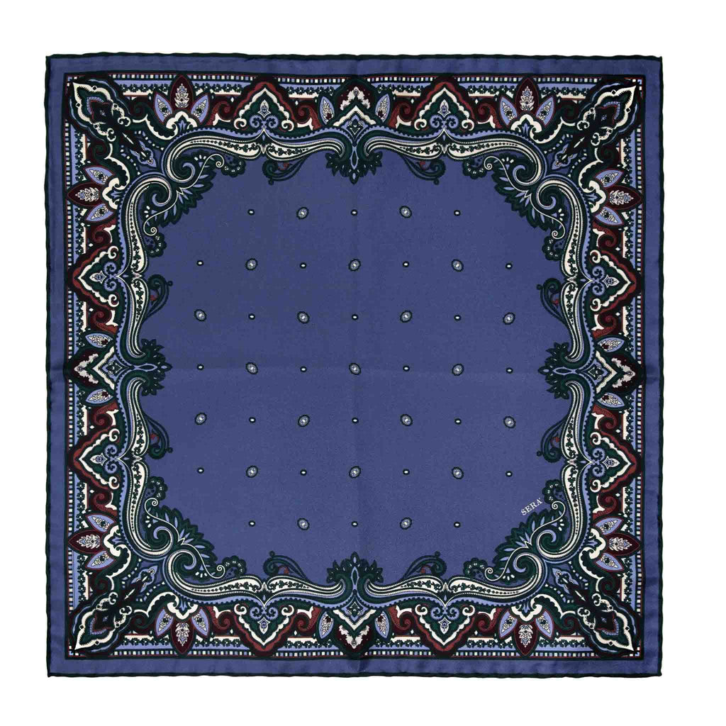 Plum Franciacorta Pocket Square Serà Fine Silk