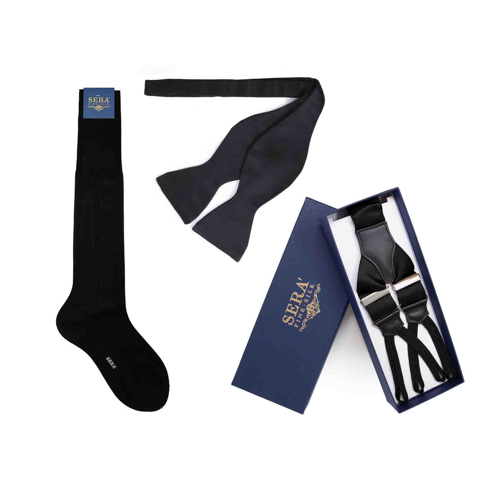 Black Tuxedo Set Serà Fine Silk
