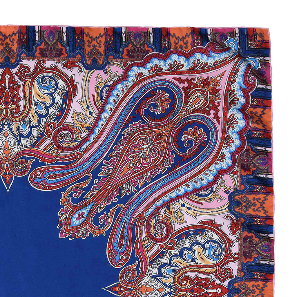 Bellagio Blue & Pink Silk Scarf | Serà Fine Silk