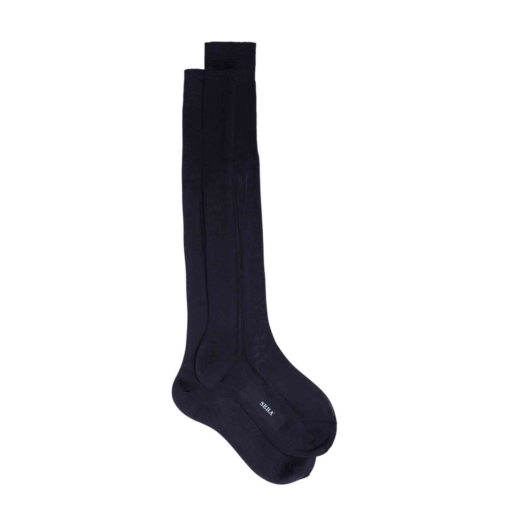 Black Tuxedo Socks Serà Fine Silk