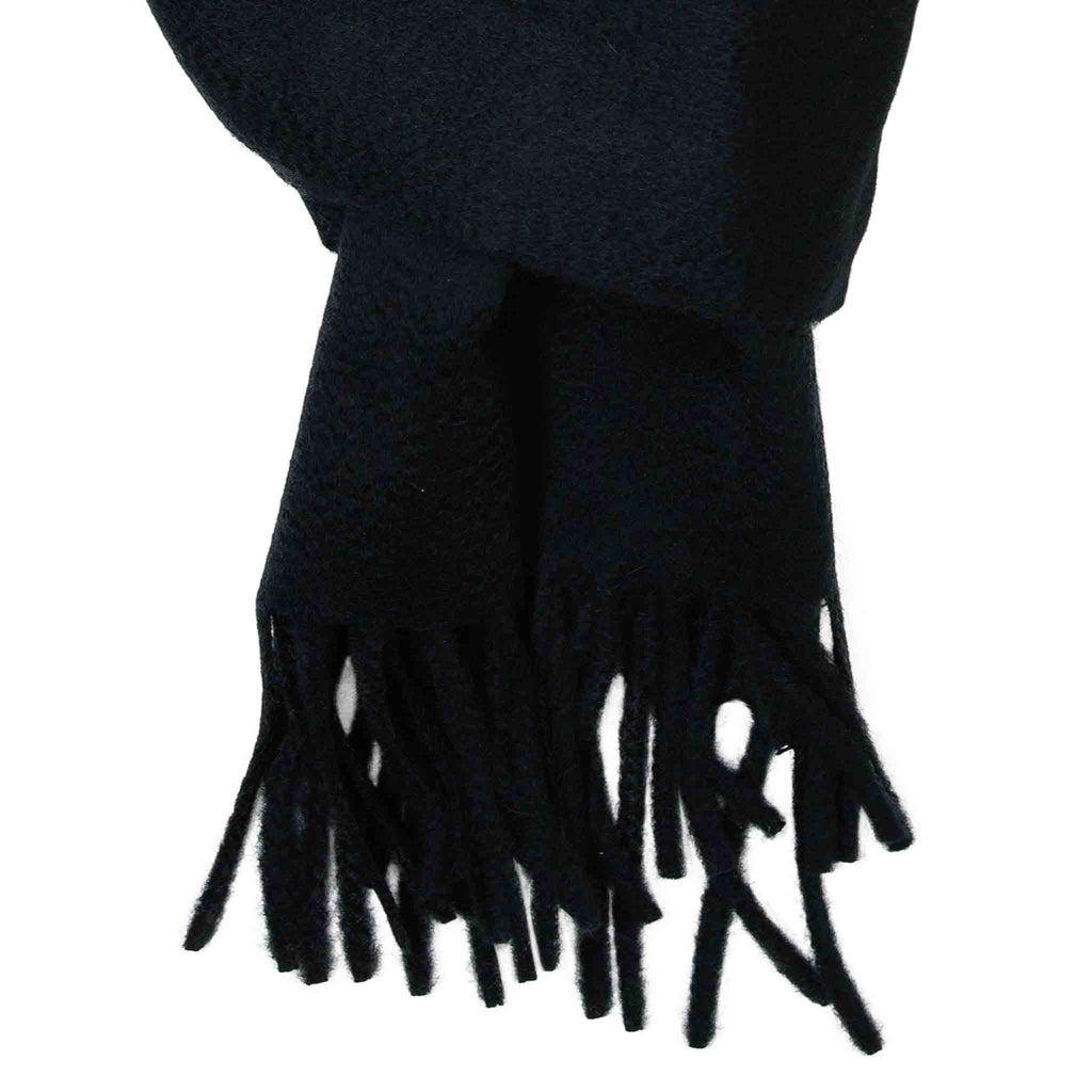 Black Zibellino Cashmere Scarf Serà Fine Silk