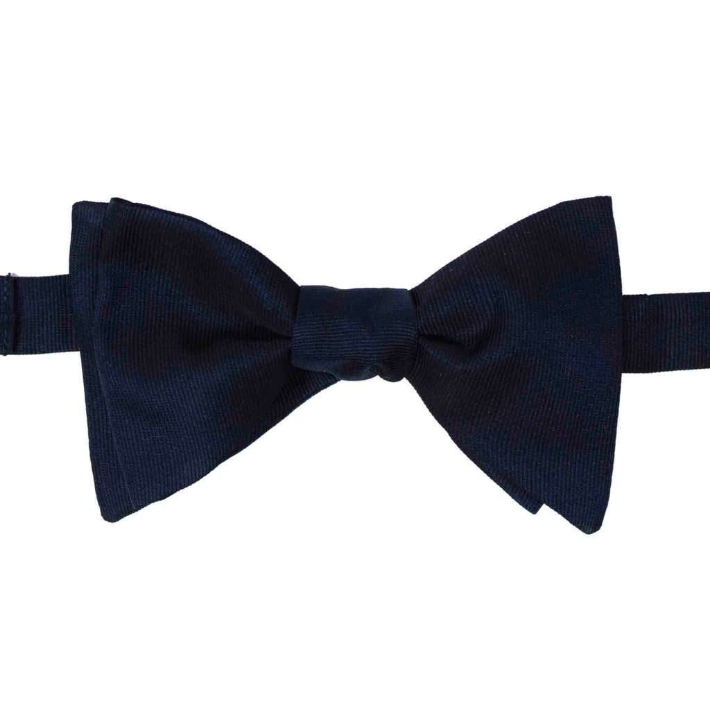 Dark Blue Self-Tie Silk Bow Tie Serà Fine Silk