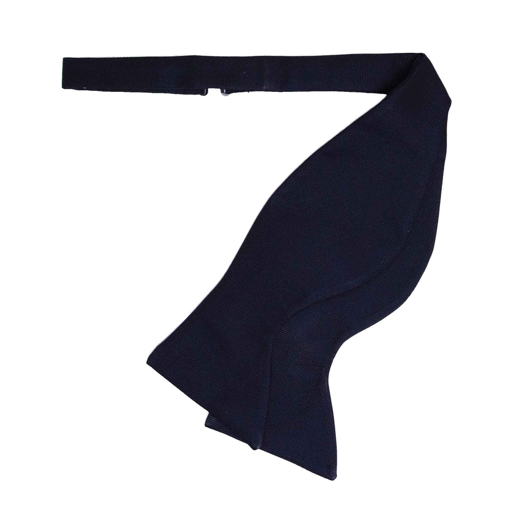 Dark Blue Self-Tie Silk Bow Tie Serà Fine Silk
