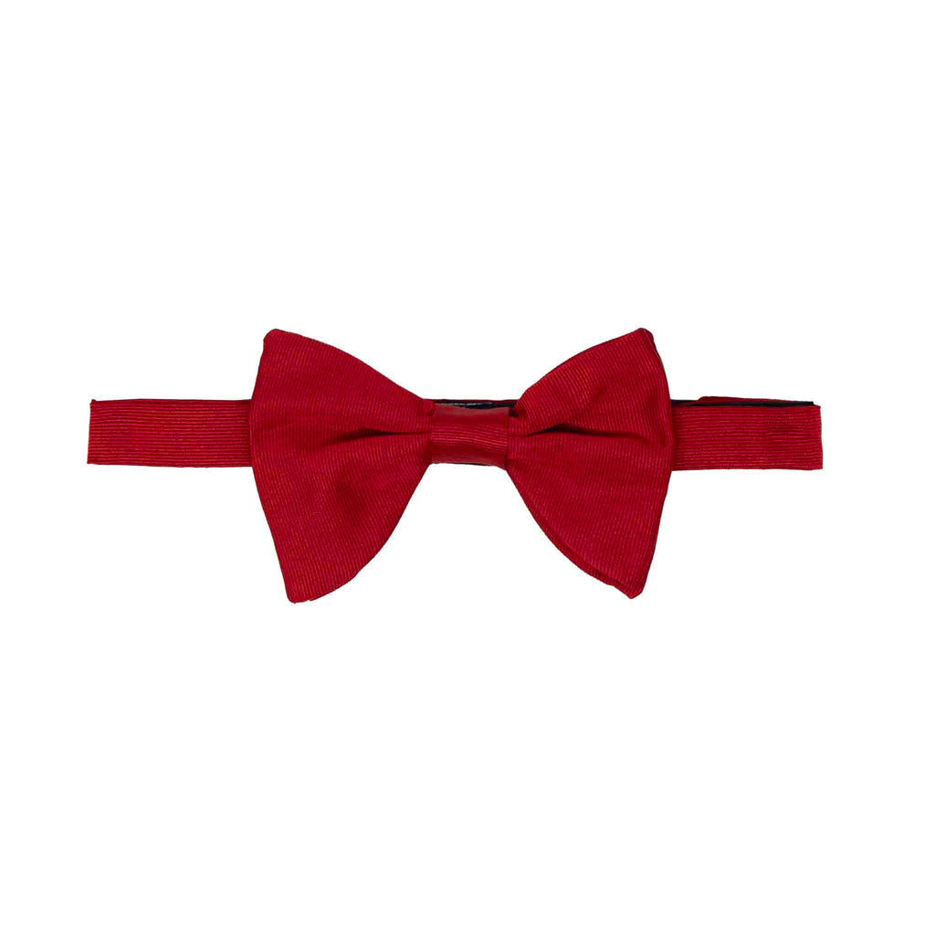 Red Grosgrain Silk Butterfly Bow Tie Serà Fine Silk