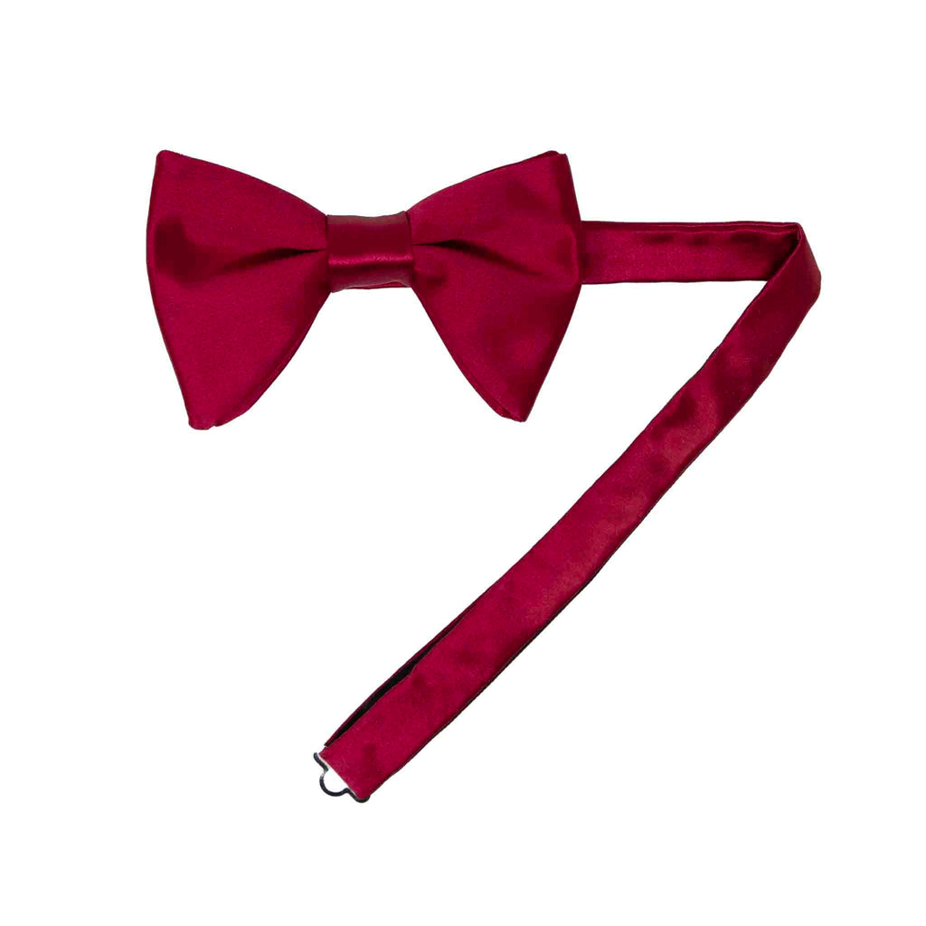 Red Silk Satin Bow Tie and Cummerbund Set Serà Fine Silk