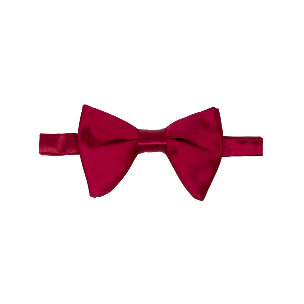 Red Satin Silk Butterfly Bow Tie Serà Fine Silk