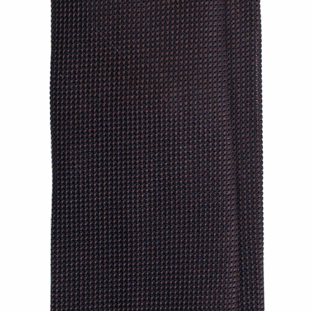 Brown Garza Fine Grenadine Silk Tie Serà Fine Silk