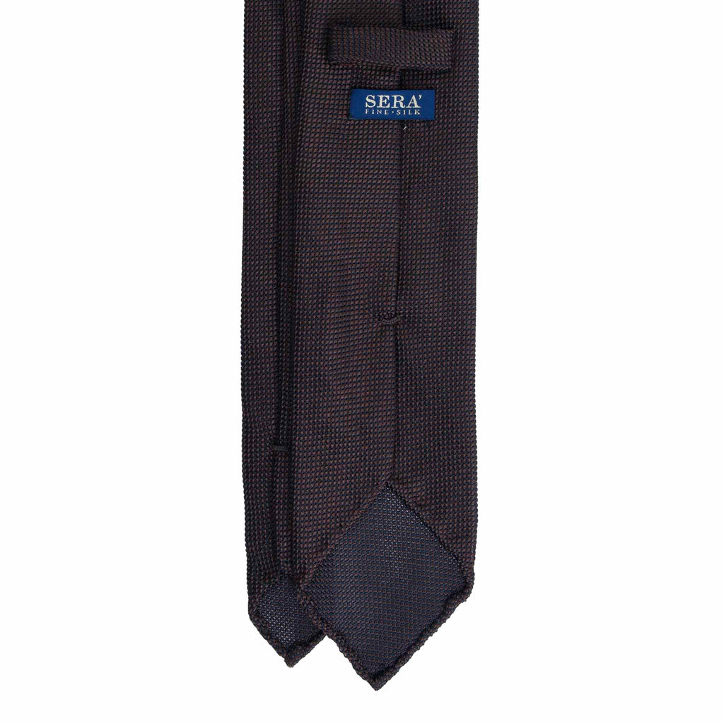 Brown Garza Fine Grenadine Silk Tie Serà Fine Silk