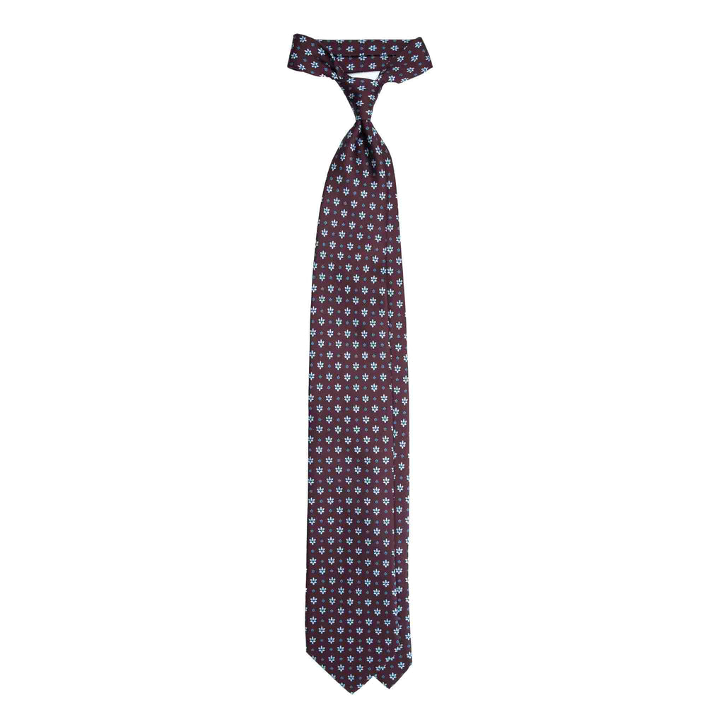Burgundy Silk Tie Serà Fine Silk