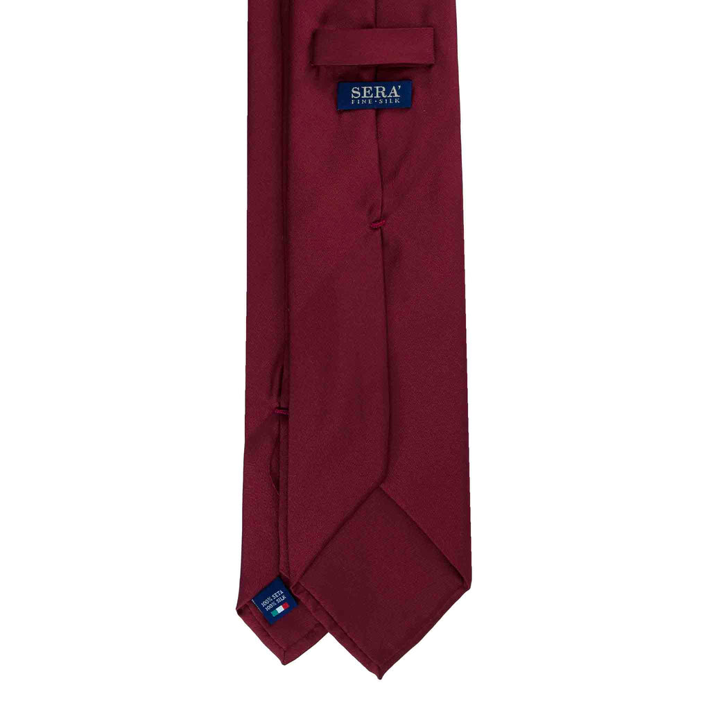 Burgundy Silk Tie Serà Fine Silk