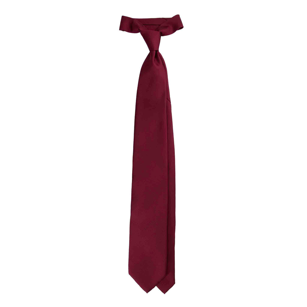 Burgundy Silk Tie Serà Fine Silk