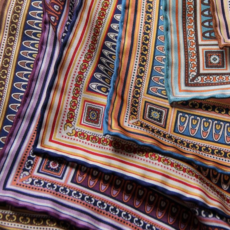 Como Collection Silk Pocket Squares Serà Fine Silk