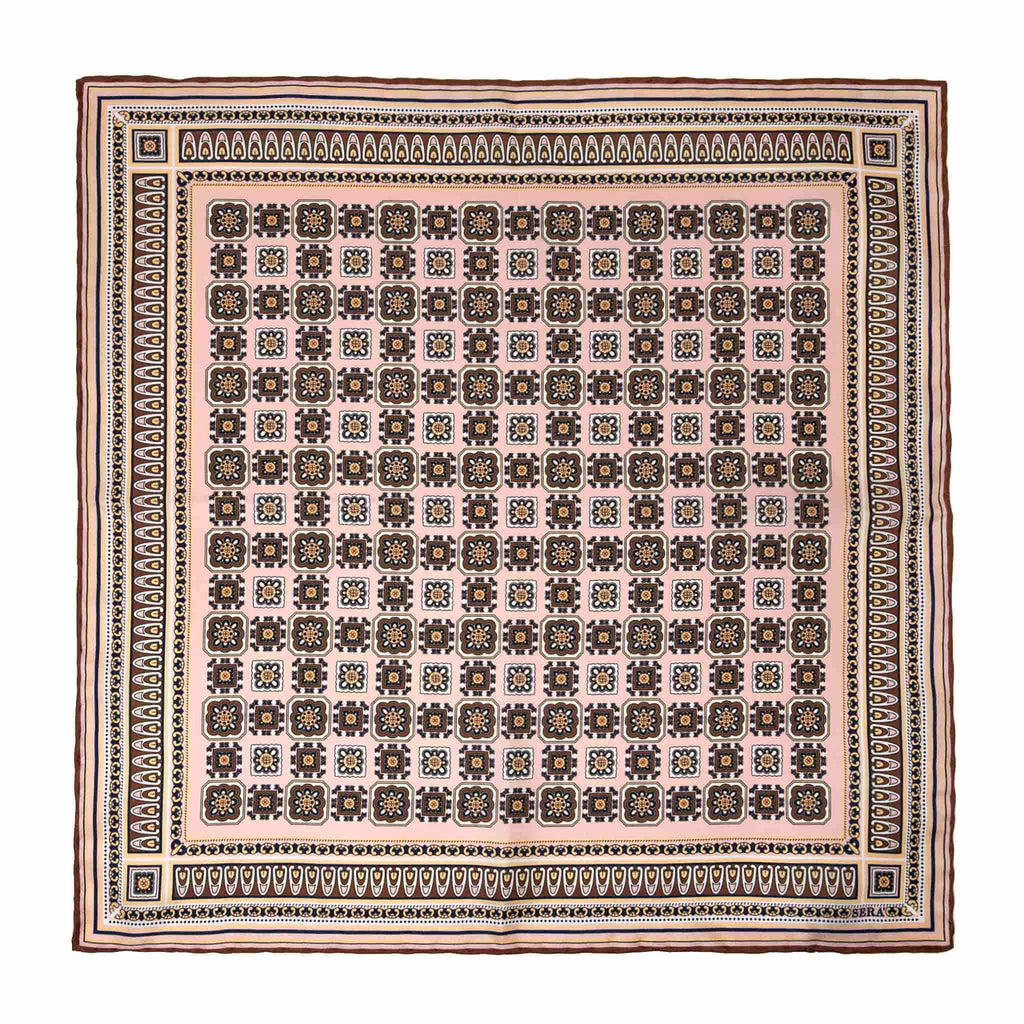 Como Pink Silk Pocket Square Serà Fine Silk