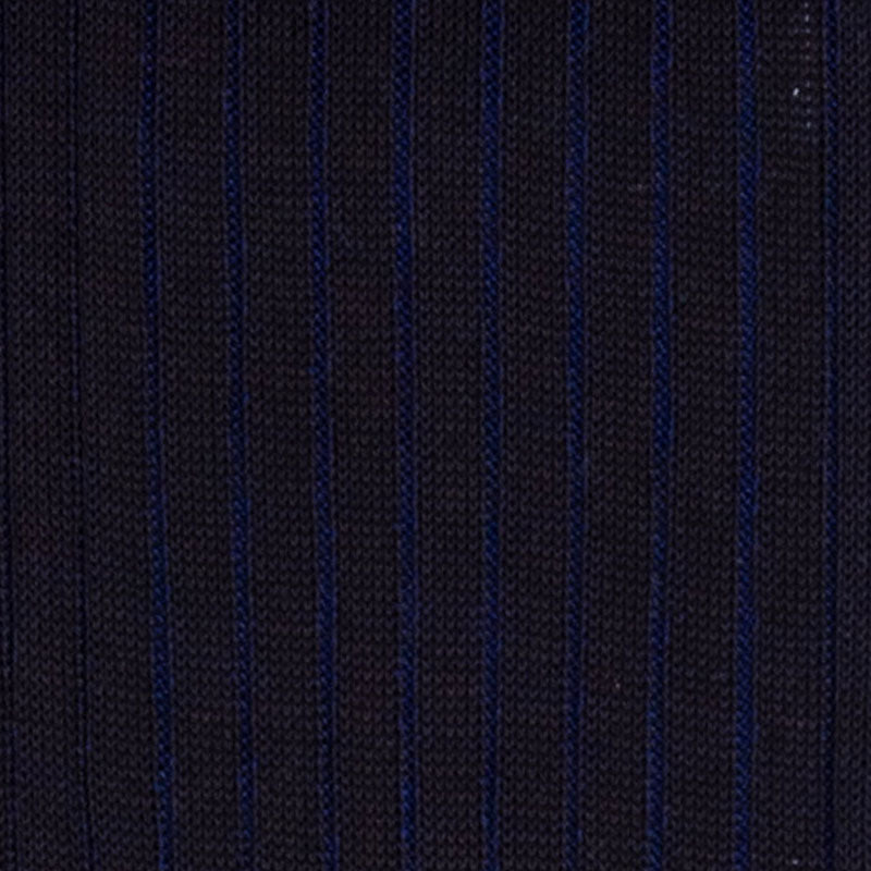 Dark Brown & Blue Cotton Socks Serà Fine Silk