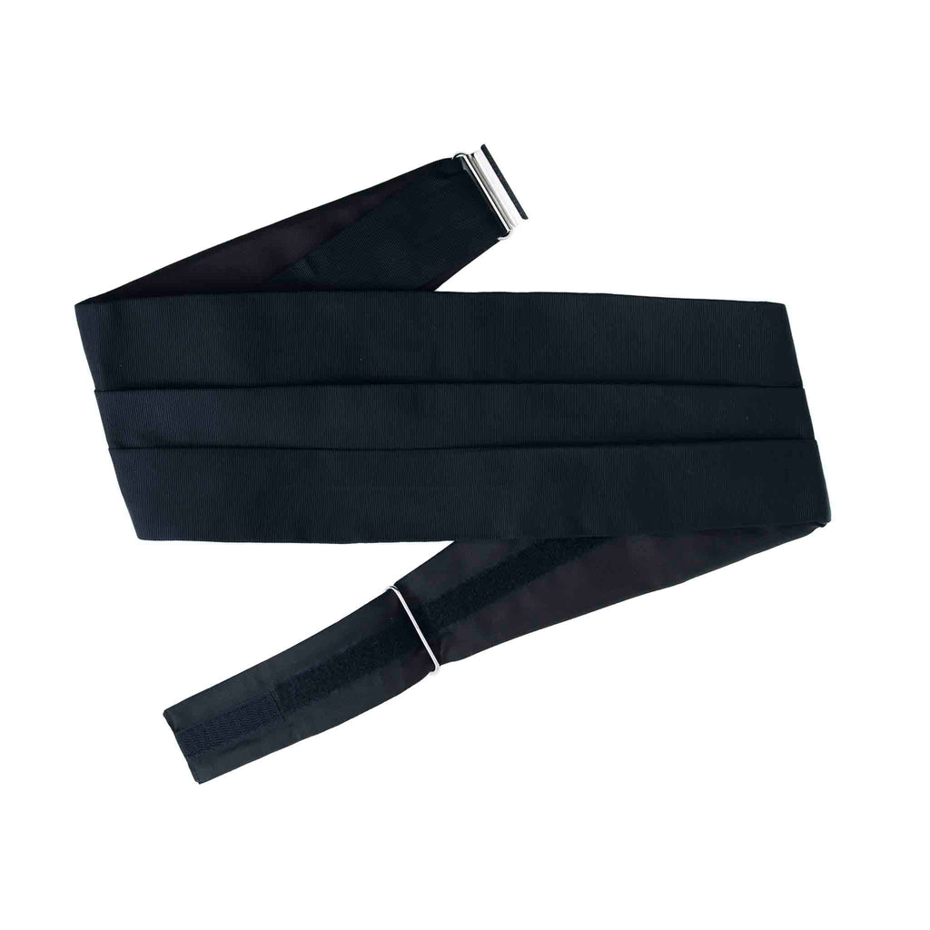 Black Grosgrain Silk Cummerbund Serà Fine Silk