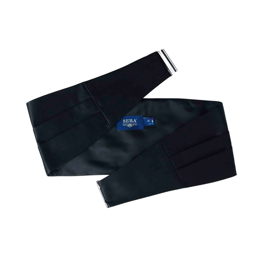 Black Silk Cummerbund Serà Fine Silk