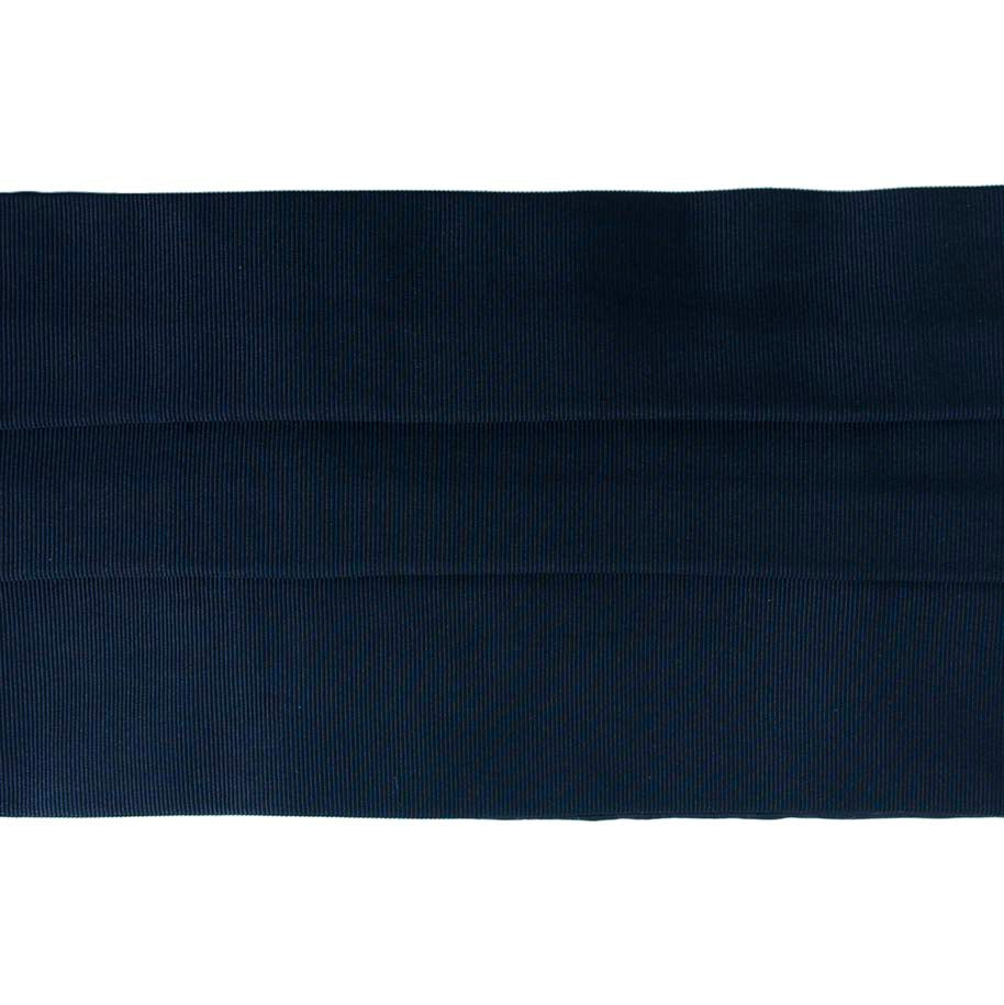 Navy Blue Grosgrain Silk Cummerbund Serà Fine Silk