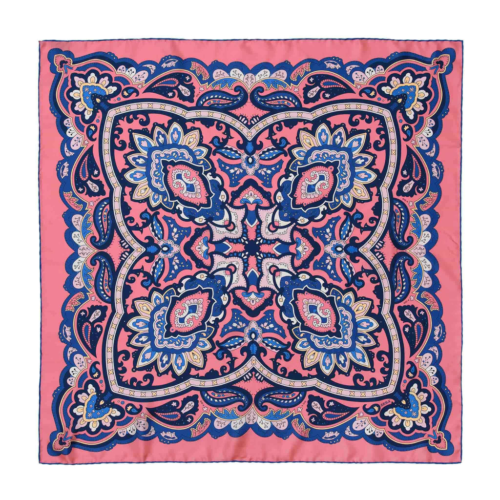 Diana Pink Silk Scarf Serà Fine Silk