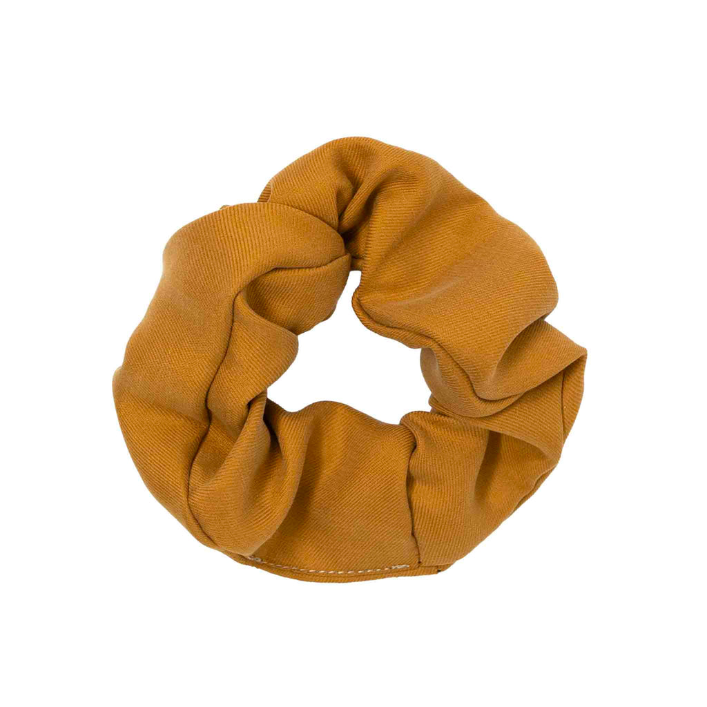 gold silk scrunchy