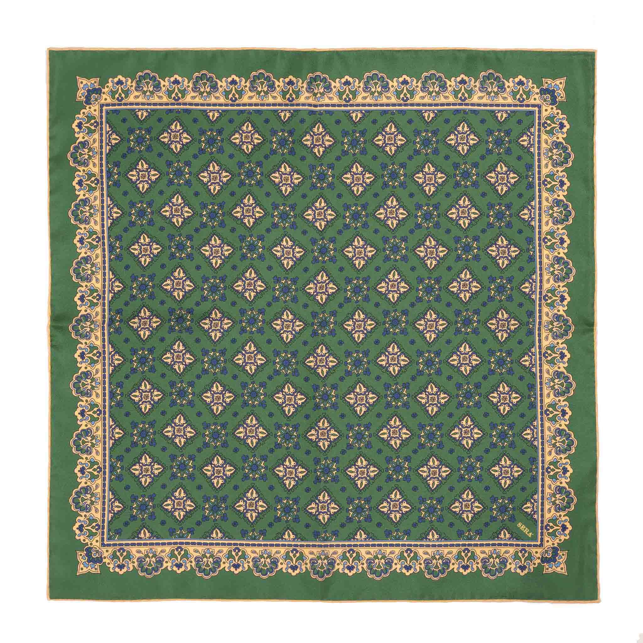 Moss Amarone Pocket Square