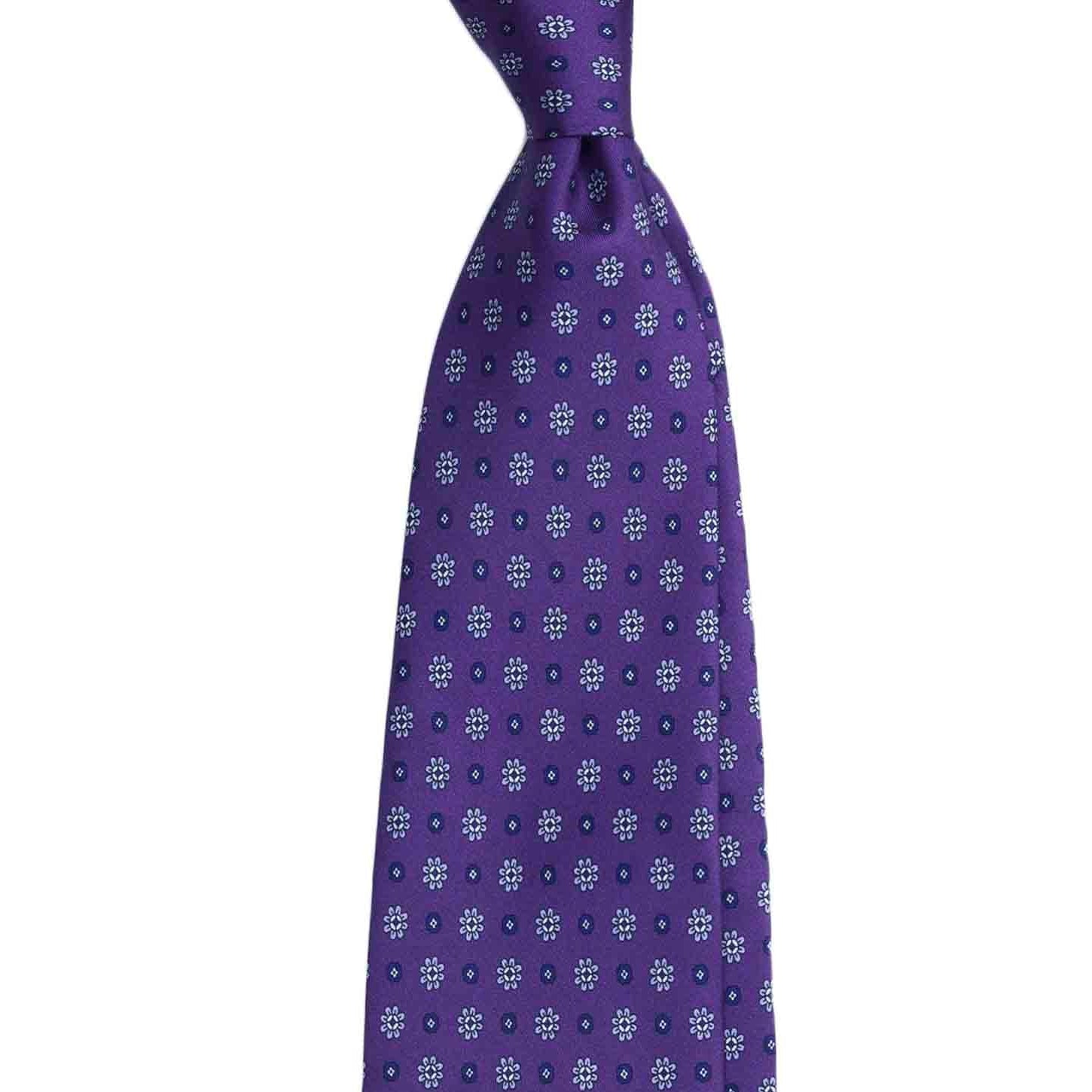 purple satin tie