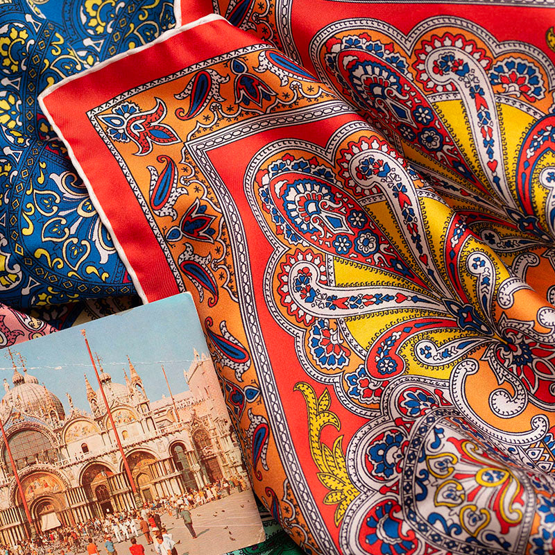 Murano Silk Pocket Square | Serà Fine Silk