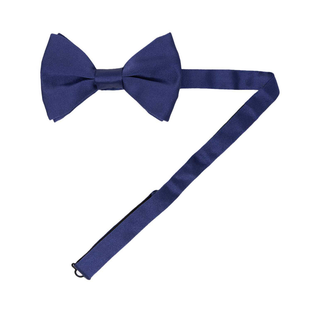 Royal Blue Satin Silk Pre-tied Bow Tie Serà Fine Silk