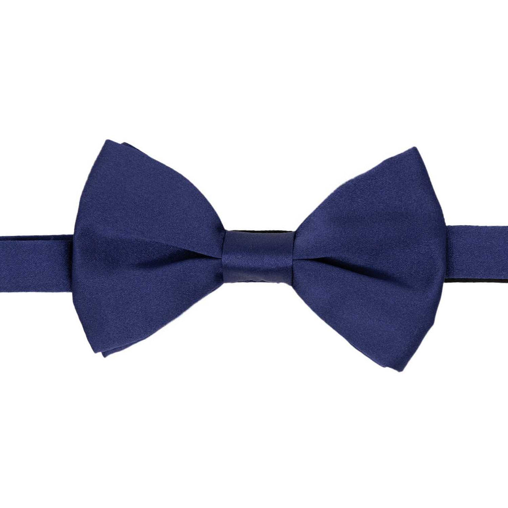 Royal Blue Satin Silk Pre-tied Bow Tie Serà Fine Silk
