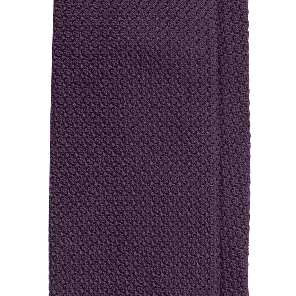 Purple Garza Grossa Grenadine Silk Tie Serà Fine Silk