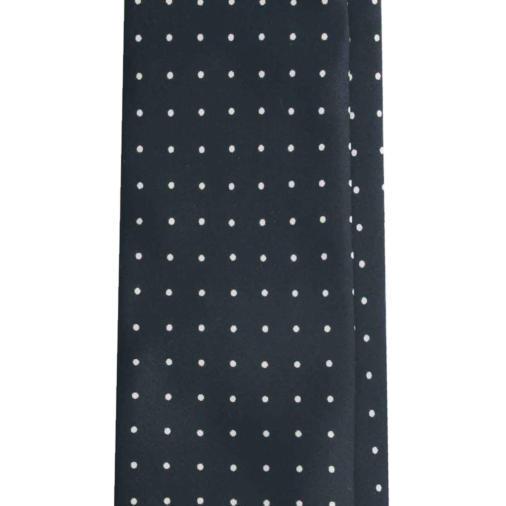 Black Polka Dots Silk Tie Serà Fine Silk