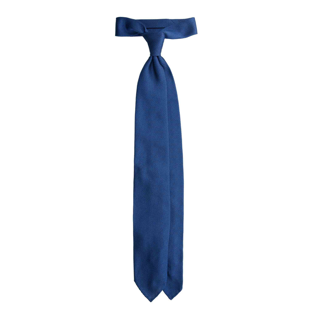 Blue Garza Fine Grenadine Silk Tie Serà Fine Silk