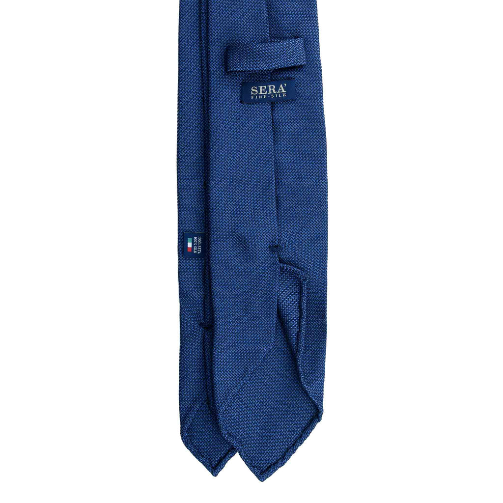 Blue Garza Fine Grenadine Silk Tie Serà Fine Silk