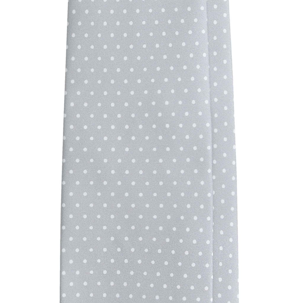 Grey Polka Dots Silk Tie Serà Fine Silk
