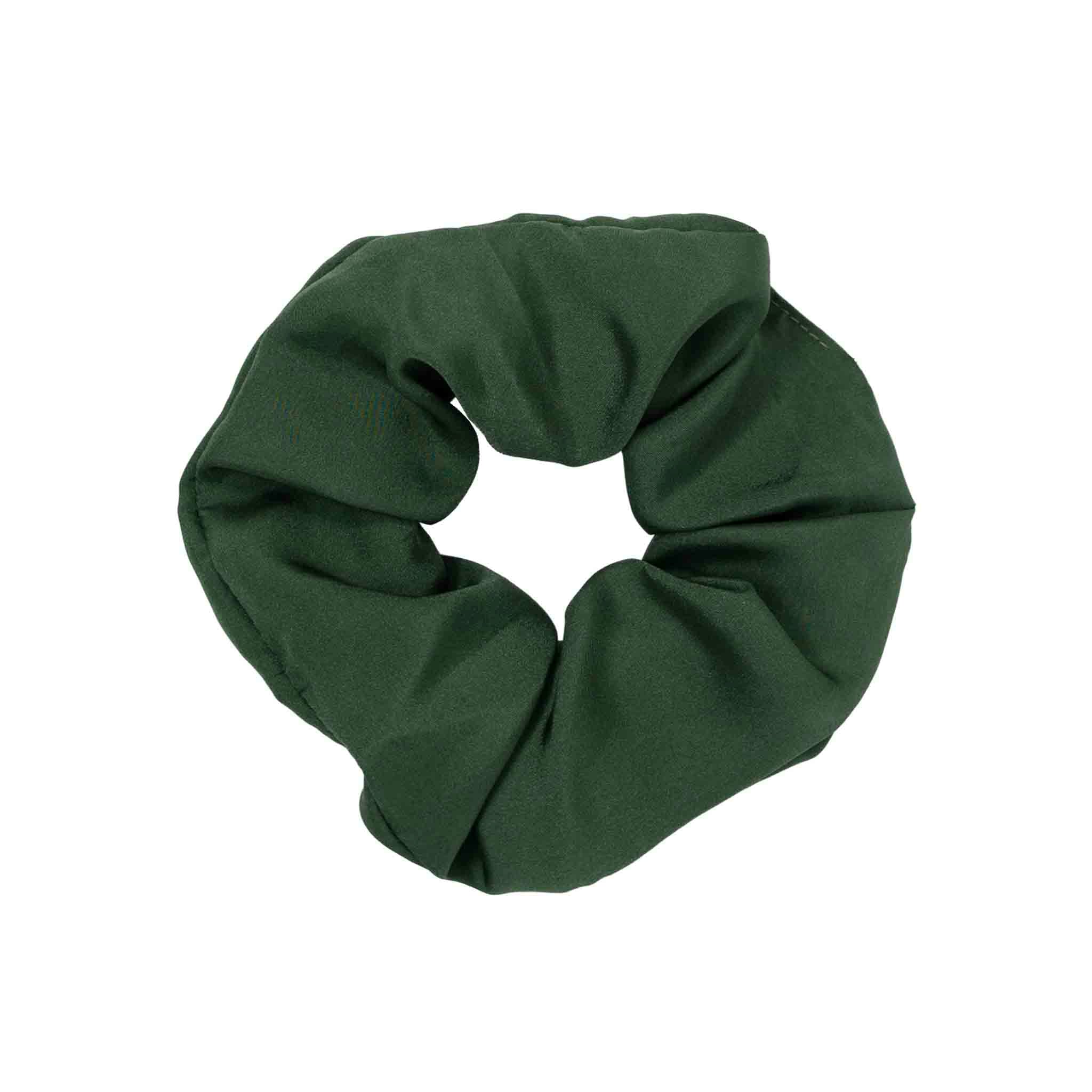 Olive Green Silk Scrunchie | Serà Fine Silk display picture 1