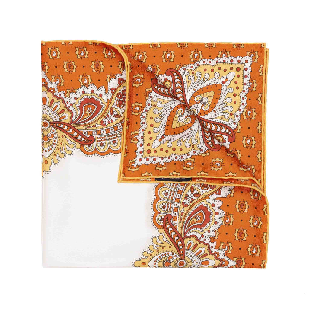 Fiori d'Arancio Silk Pocket Square | Serà Fine Silk