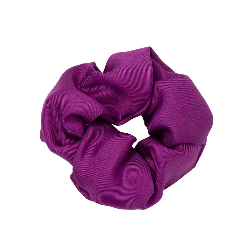 purple silk scrunchy