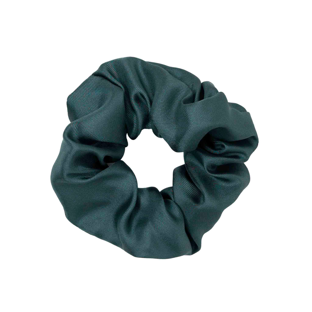 sage green silk scrunchy