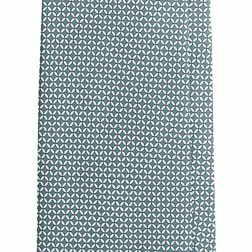 Green Silk Tie with White Small Circles Serà Fine Silk