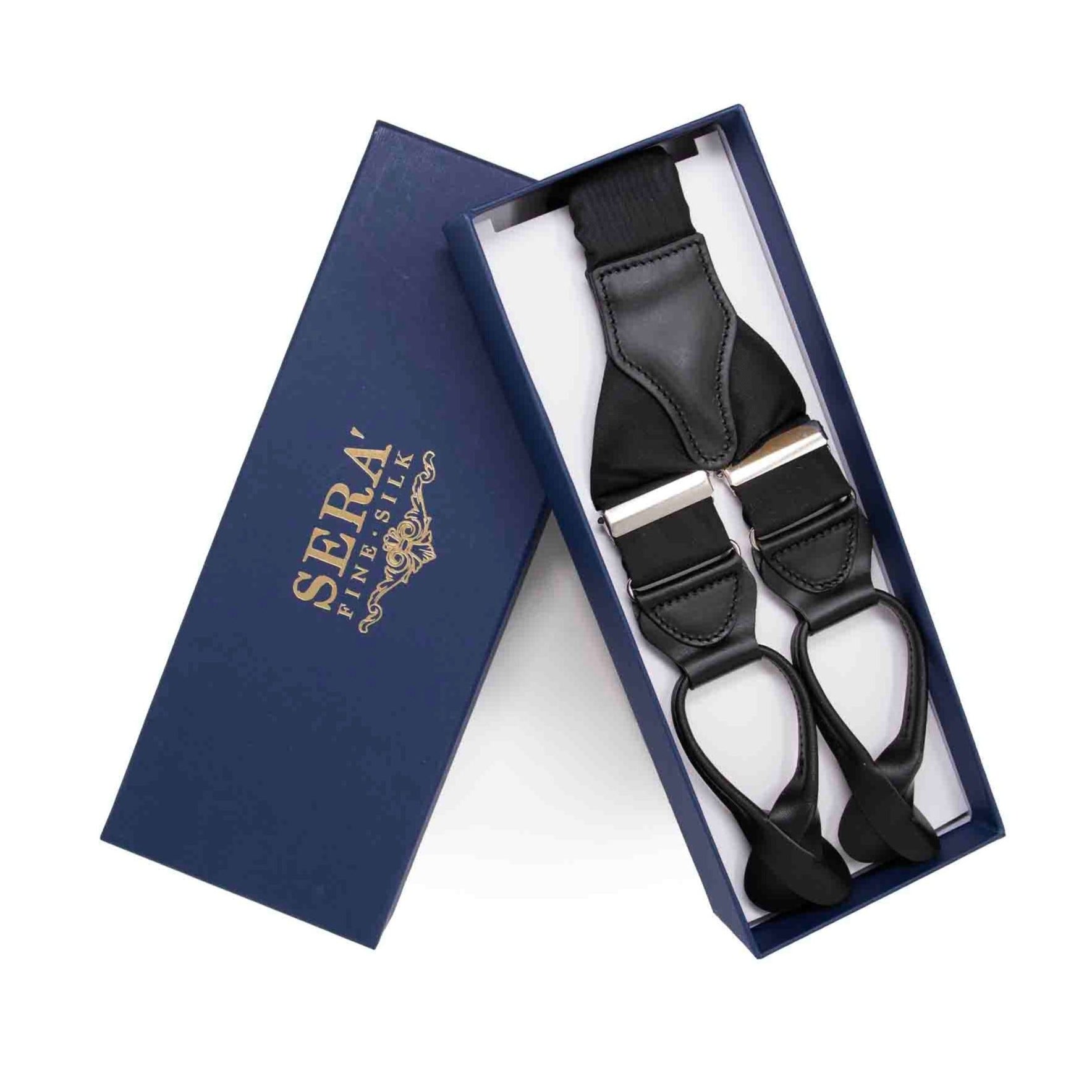 Moire Button Only Suspenders