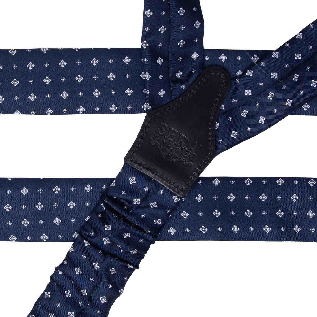 Green Paisley Silk Suspenders Serà Fine Silk
