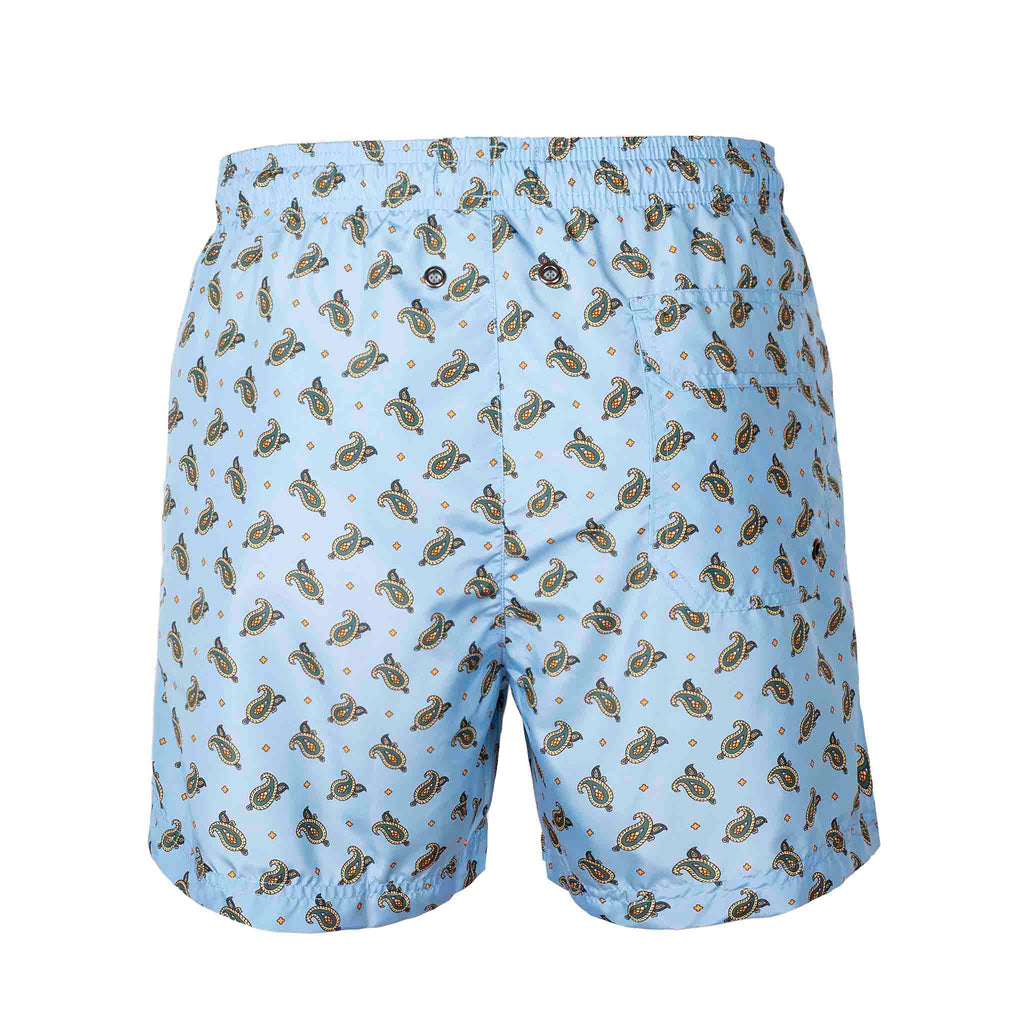 Filicudi Light Blue Swimsuit Serà Fine Silk