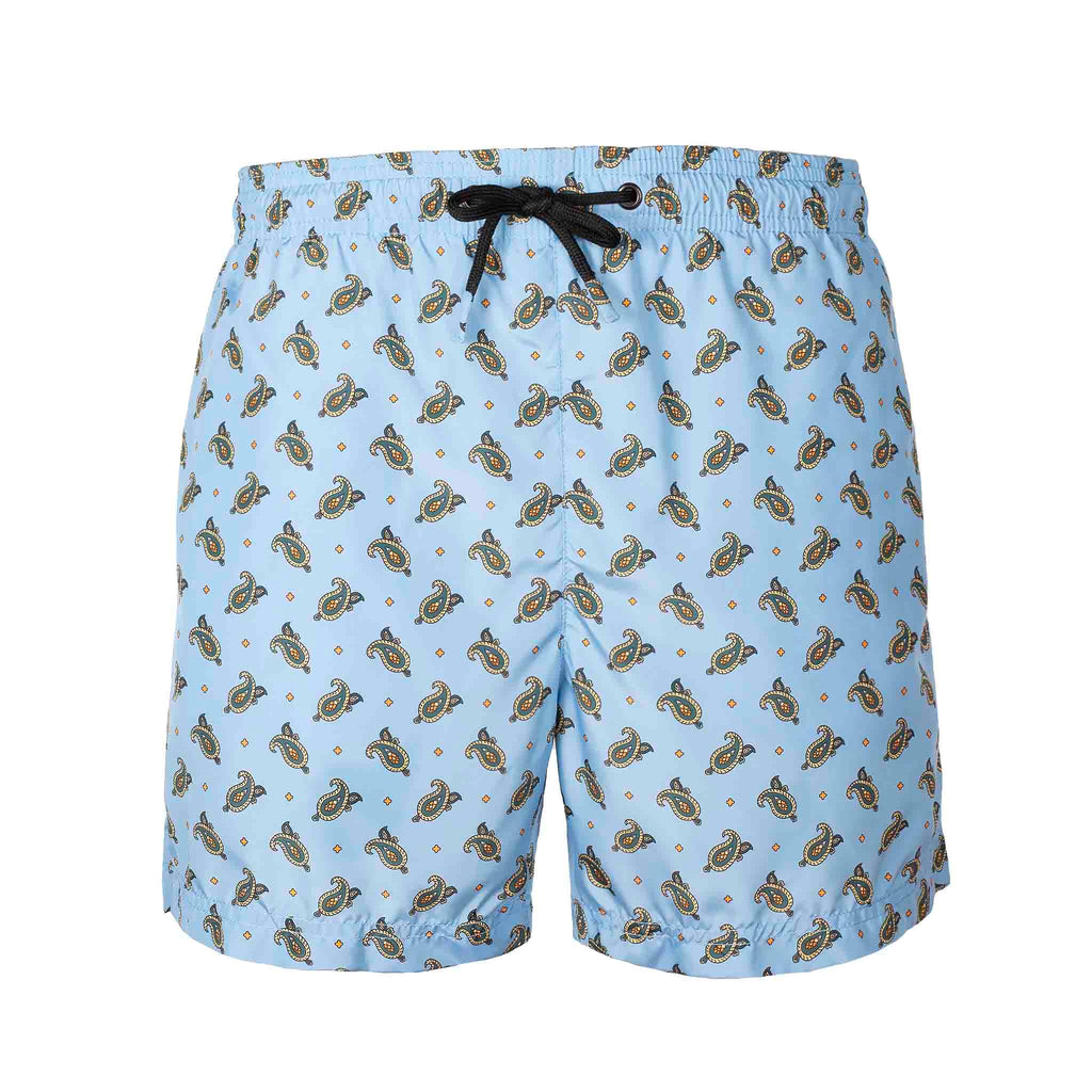 Filicudi Light Blue Swimsuit Serà Fine Silk
