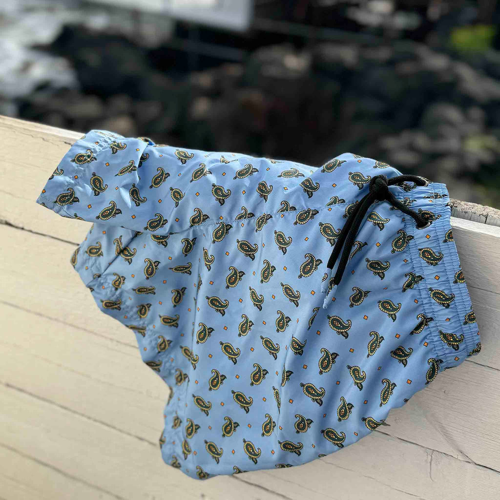 Filicudi Light Blue Swimsuit Serà Fine Silk