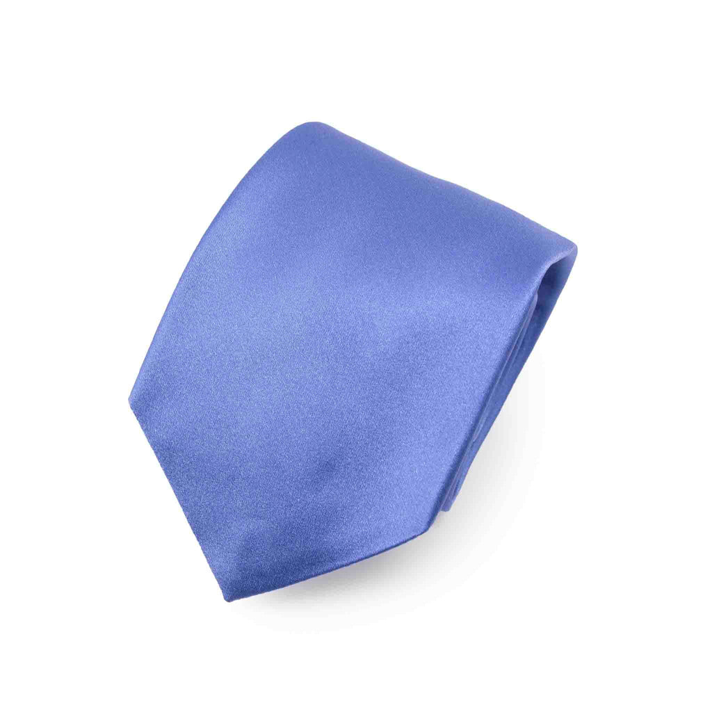 Light Blue Silk Satin Tie Serà Fine Silk